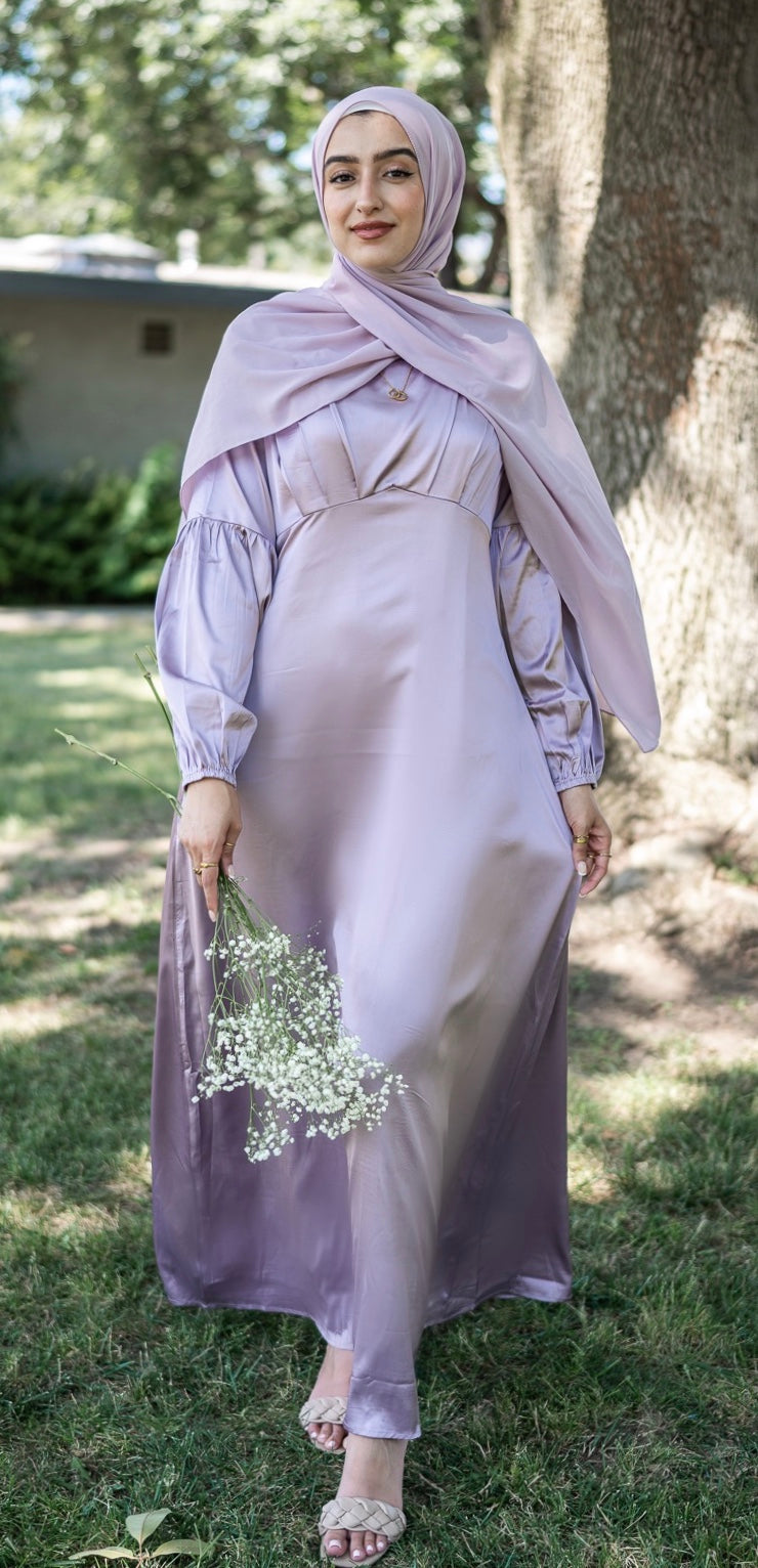 Sumaiya Tie-Back Maxi Dress-Lavender