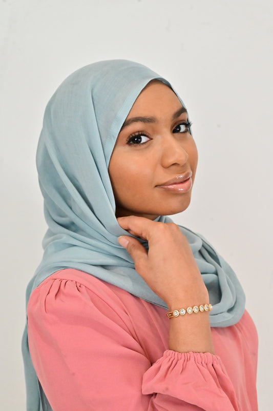 Ice Blue Modal Hijab