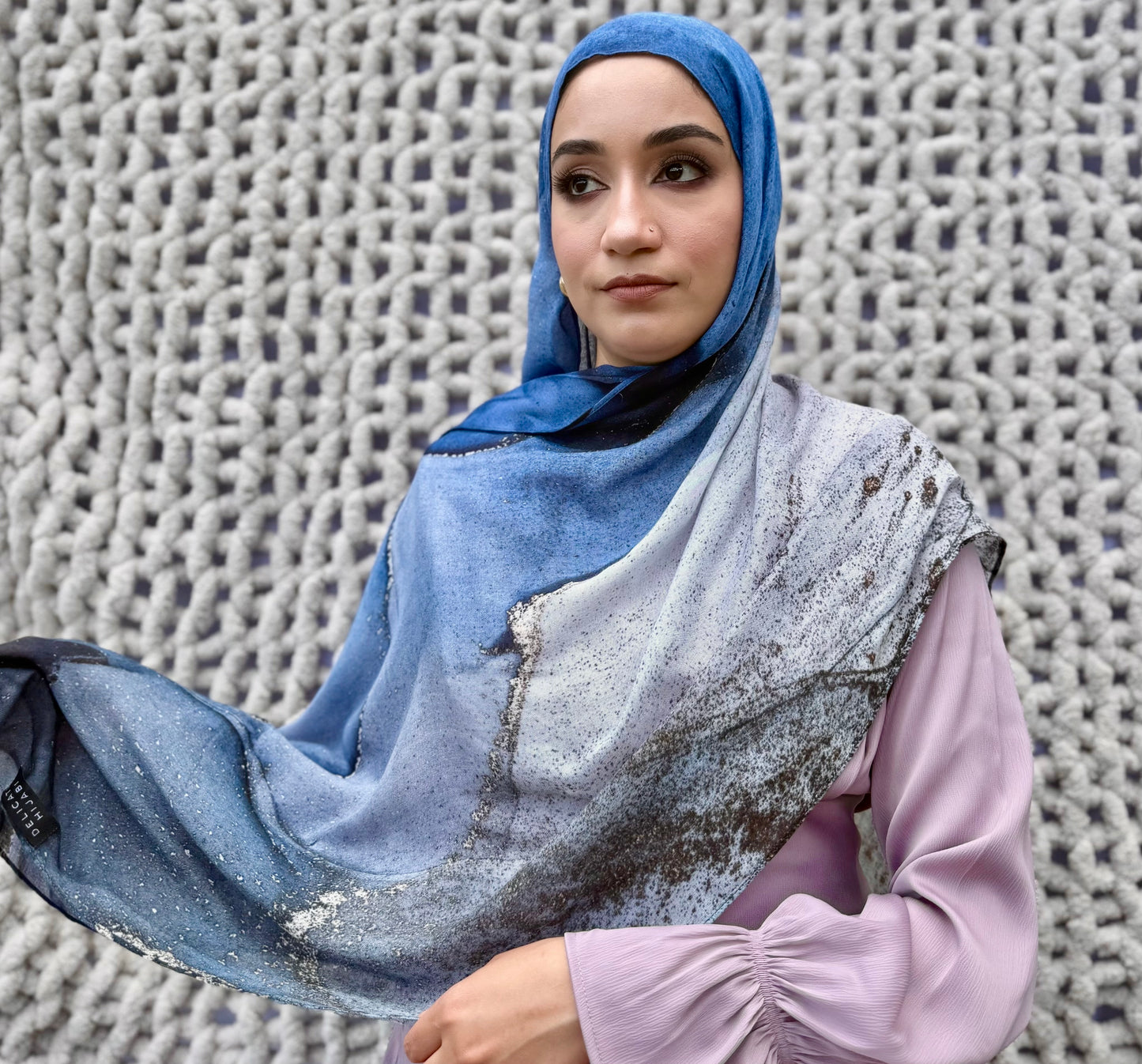 Blue Marble Luxe Hijab